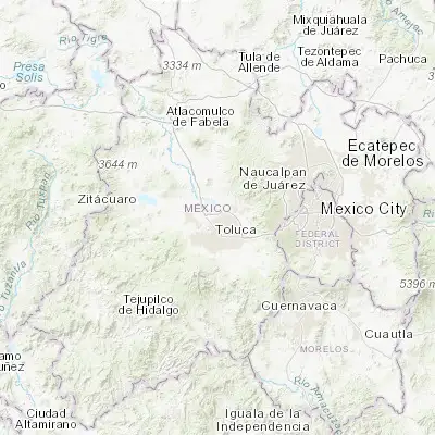 Map showing location of Jicaltepec Autopan (19.371670, -99.640830)