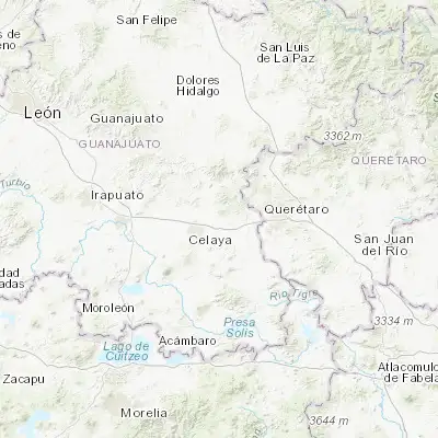 Map showing location of Jocoqui (20.582010, -100.698700)