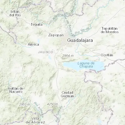 Map showing location of Jocotepec (20.285270, -103.428970)