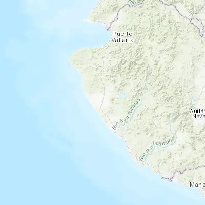 Map showing location of José María Pino Suárez (Nuevo Nahuapa) (19.948890, -105.327780)