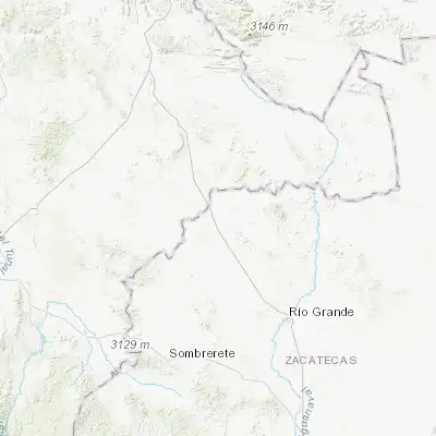 Map showing location of Juan Aldama (24.291880, -103.392720)