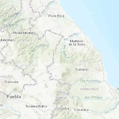 Map showing location of Juan Marcos (San José Buenavista) (19.729170, -97.196670)