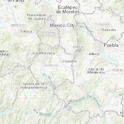 Map showing location of Juan Morales (18.811390, -98.921940)
