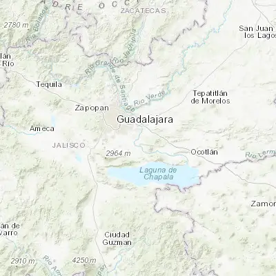 Map showing location of Juanacatlán (20.508880, -103.170250)