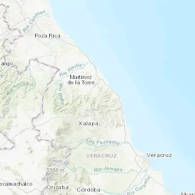 Map showing location of Juchique de Ferrer (19.839850, -96.694630)