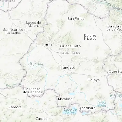 Map showing location of La Calera (20.801190, -101.332070)
