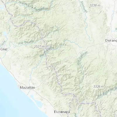 Map showing location of La Ciudad (23.730520, -105.688820)