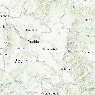 Map showing location of La Compañia (18.970800, -97.722800)