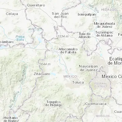 Map showing location of La Concepción de los Baños (19.682490, -99.861040)