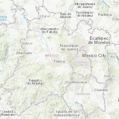 Map showing location of La Constitución Toltepec (19.348610, -99.549170)