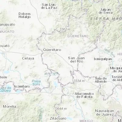 Map showing location of La D (20.440460, -100.152960)