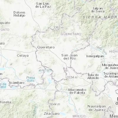 Map showing location of La Estancia (20.421230, -100.066160)