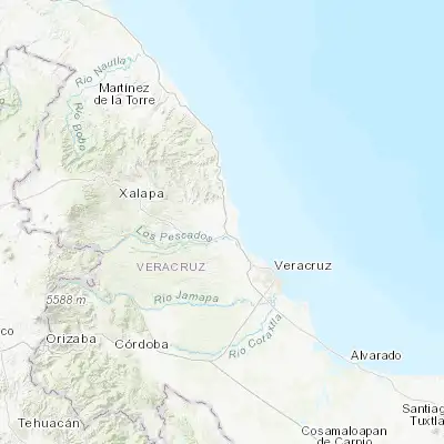 Map showing location of La Gloria (19.426310, -96.402110)