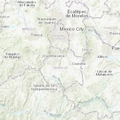 Map showing location of La Joya (18.890640, -99.123370)