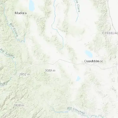 Map showing location of La Junta (28.480030, -107.329480)