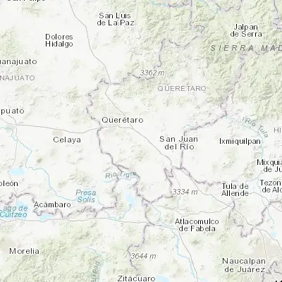Map showing location of La Lira (20.475540, -100.161450)