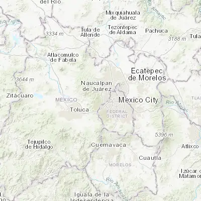 Map showing location of La Magdalena Chichicaspa (19.412370, -99.325550)