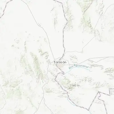Map showing location of La Popular (25.679510, -103.466210)