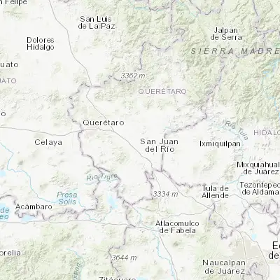 Map showing location of La Valla (20.499660, -100.026890)
