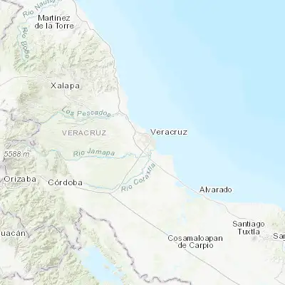 Map showing location of Las Amapolas (19.151940, -96.197780)