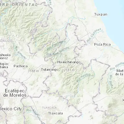 Map showing location of Las Colonias de Hidalgo (20.196110, -97.976670)
