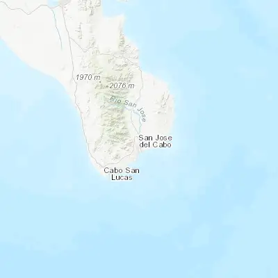 Map showing location of Las Veredas (23.150280, -109.706110)