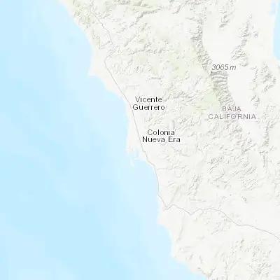 Map showing location of Lázaro Cárdenas (30.528150, -115.926170)