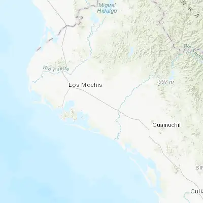 Map showing location of Leyva Solano (25.661630, -108.637000)