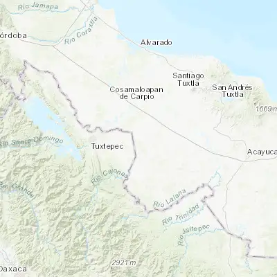 Map showing location of Lindavista (18.088990, -95.775970)