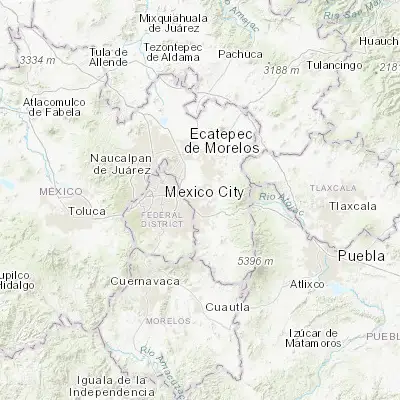 Map showing location of Lomas de San Sebastián (19.382060, -98.933200)