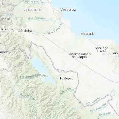 Map showing location of Los Naranjos (18.354480, -96.165470)