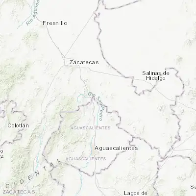 Map showing location of Luis Moya (22.432370, -102.248640)