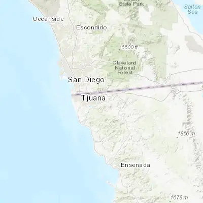 Map showing location of Maclovio Rojas (32.473060, -116.802780)