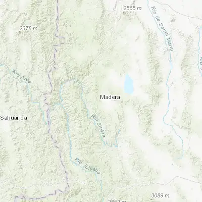 Map showing location of Madera (29.193660, -108.146840)