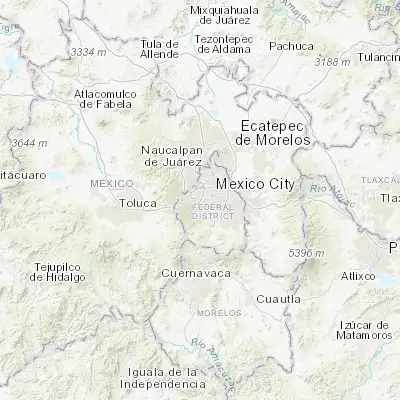 Map showing location of Magdalena Contreras (19.332120, -99.211180)