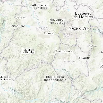 Map showing location of Malinalco (18.948470, -99.496190)