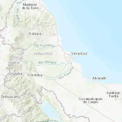 Map showing location of Manlio Fabio Altamirano (19.094250, -96.333510)