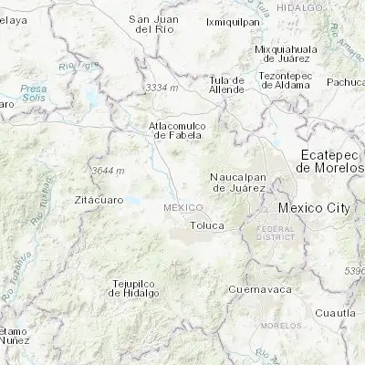 Map showing location of Manzana Tercera de Santa Cruz Tepexpan (19.569170, -99.703610)