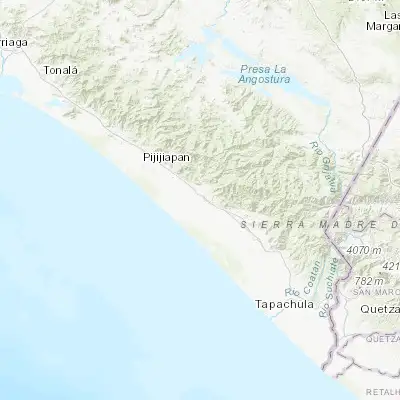Map showing location of Mapastepec (15.433580, -92.900390)