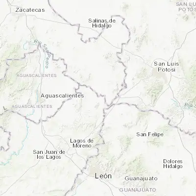 Map showing location of Matancillas (San Isidro Matancillas) (21.890360, -101.650590)