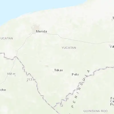Map showing location of Mayapan (20.468390, -89.213950)