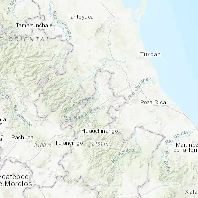 Map showing location of Mecapalapa (20.526840, -97.856430)
