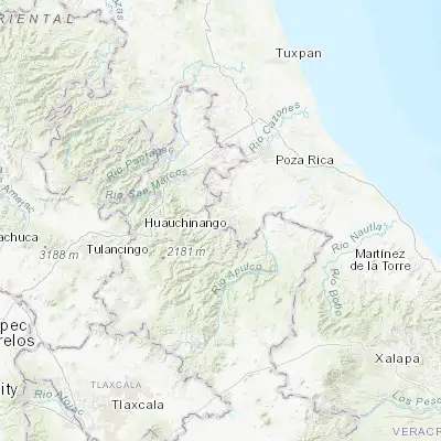 Map showing location of Mecatlán (20.210530, -97.682040)