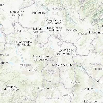 Map showing location of Melchor Ocampo (19.701860, -99.144850)