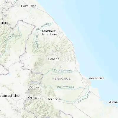 Map showing location of Mesa de Guadalupe (19.564030, -96.699480)