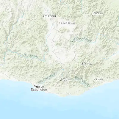 Map showing location of Miahuatlán de Porfirio Díaz (16.332760, -96.595620)