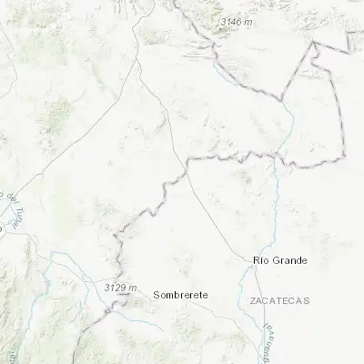 Map showing location of Miguel Auza (24.294210, -103.450900)
