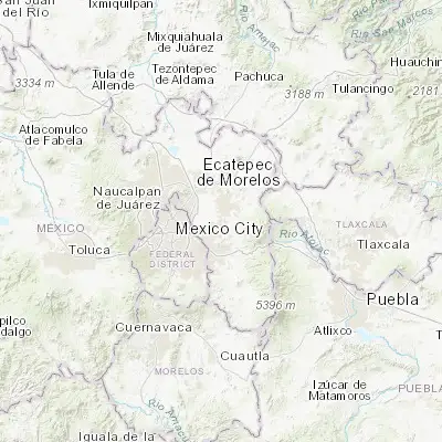 Map showing location of Montecillo (19.457110, -98.908350)