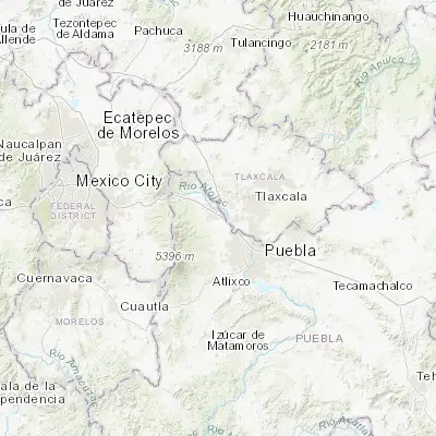 Map showing location of Moyotzingo (19.248110, -98.404860)