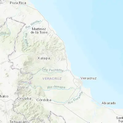 Map showing location of Mozomboa (19.504370, -96.477380)